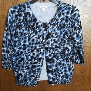 Blue and Black Hampshire Studio Cardigan